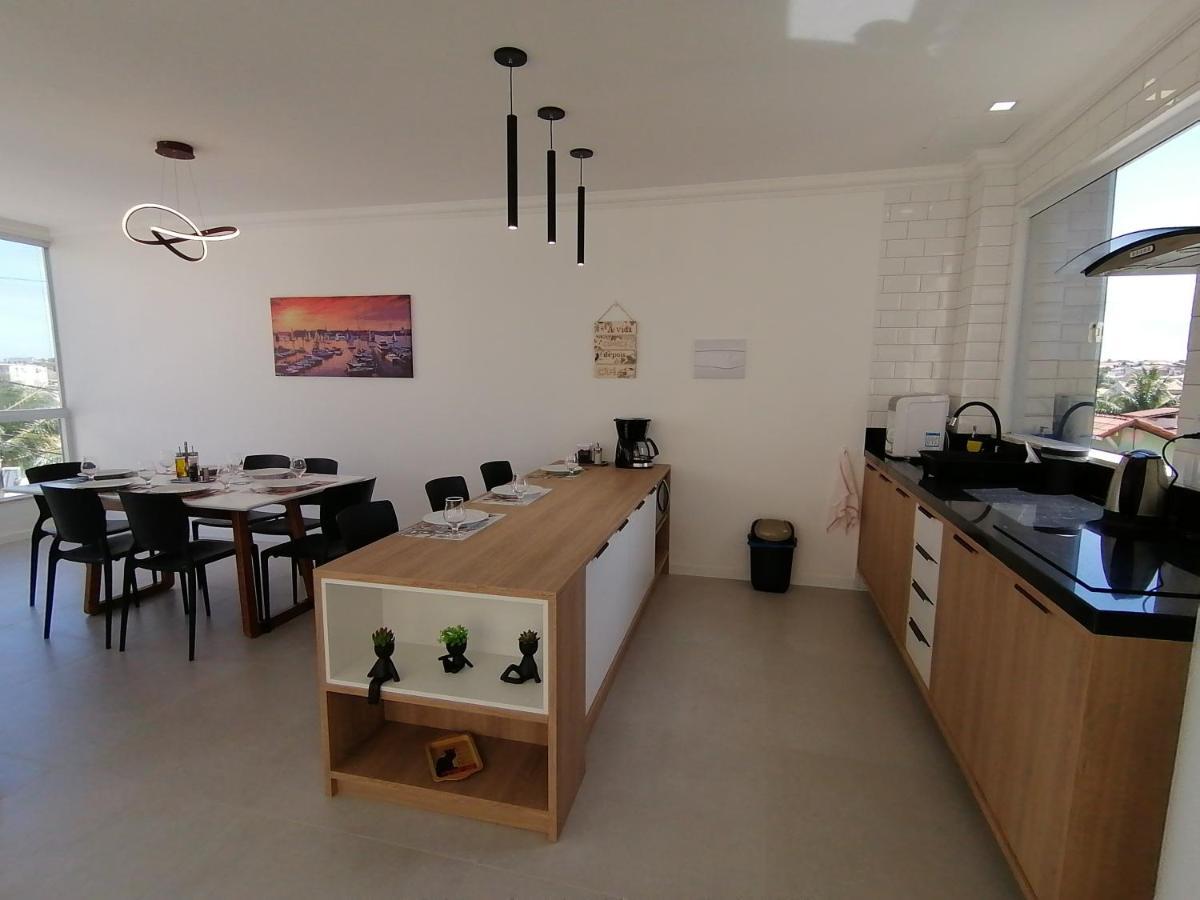 Triplex Pe Na Areia Com 3 Suites Proximo Salvador Lauro de Freitas Luaran gambar